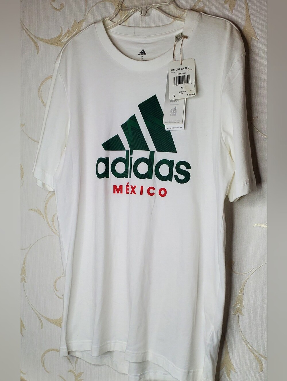 Adidas Mexico White Tee Shirt Small Men's Nwt